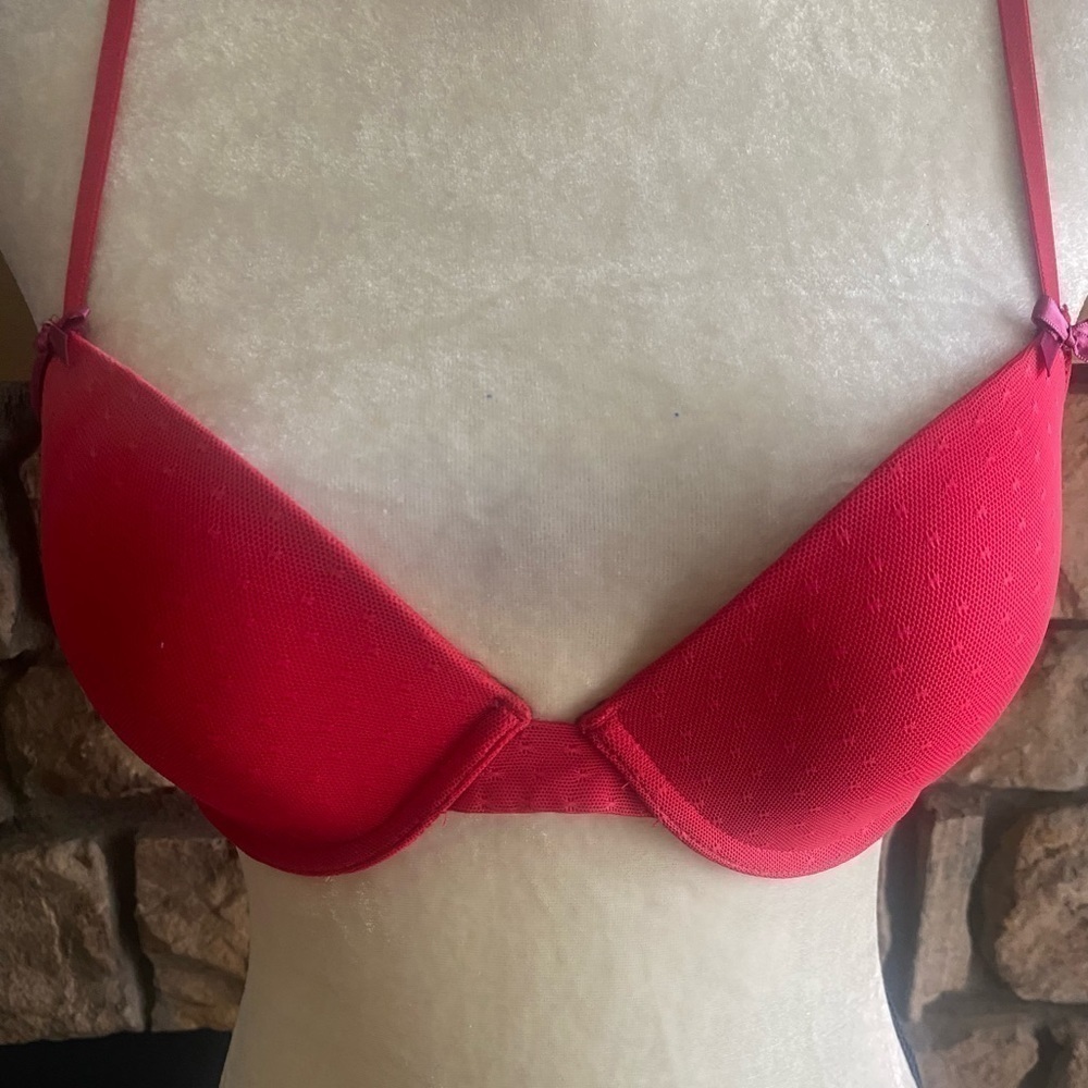 XHILARATION-RED BRA - Picture 3 of 6